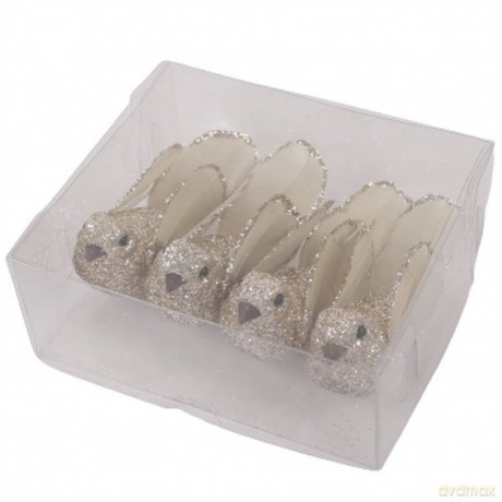 DGA - Set of 4 - Glitter birds (23471085)