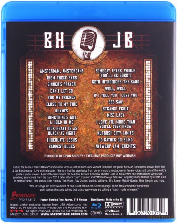 Beth Hart & Joe Bonamassa: Live In Amsterdam [Blu-Ray]