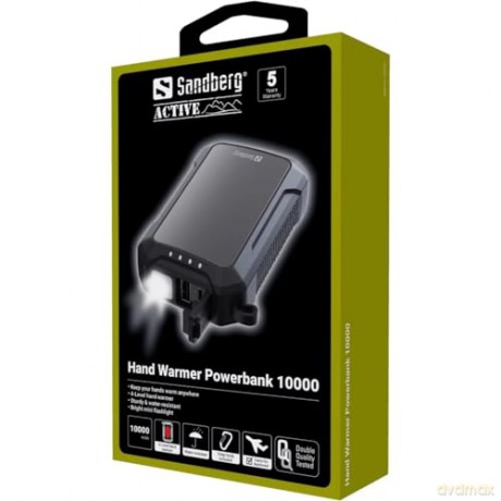 Sandberg - Power Bank 10000 mAh with built-in Hand Warmer