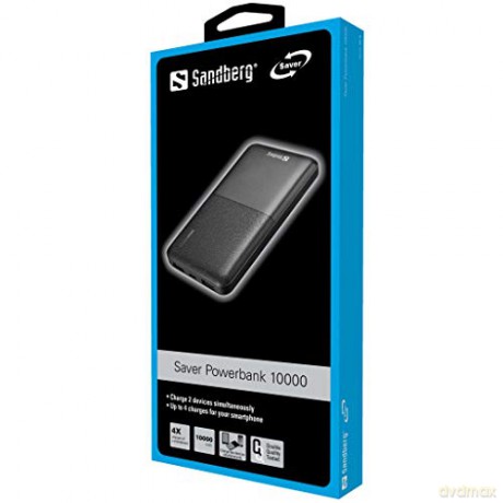 Sandberg - Saver Power Bank 10.000 mAh Black