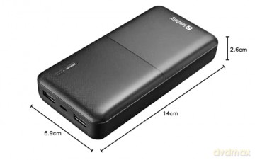 Sandberg - Saver Power Bank 20.000 mAh Black