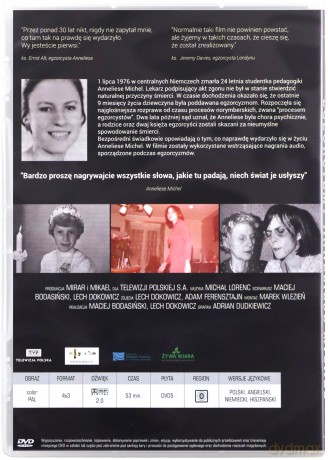 Egzorcyzmy Anneliese Michel [DVD]
