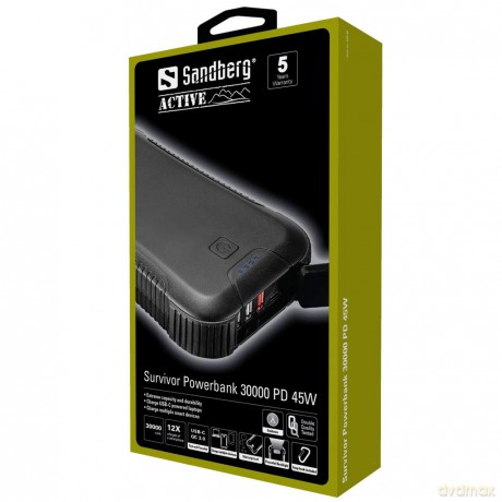 Sandberg - Survivor Powerbank 30000 PD45W