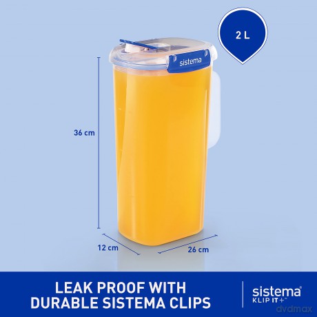 SISTEMA 884206 DZBANEK Z TWORZYWA SZTUCZNEGO 2L