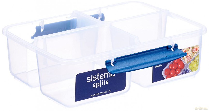 Sistema - Klip IT - Rectangular Quad Split 1.74L.
