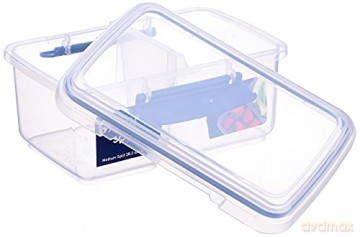 Sistema - Klip IT - Rectangular Split Medium 850ml- Dark Blue