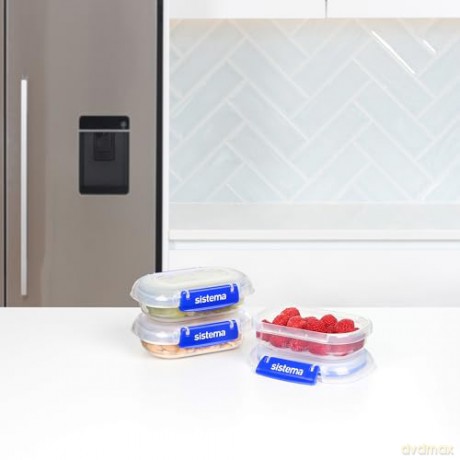 Sistema - Rectangle Klip It Plus 3Pack 180ml