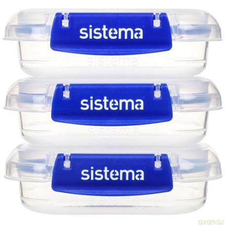 Sistema - Rectangle Klip It Plus 3Pack 180ml