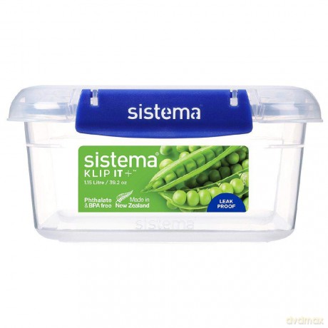 Sistema - Square Klip It Plus 2Pack 1.15L