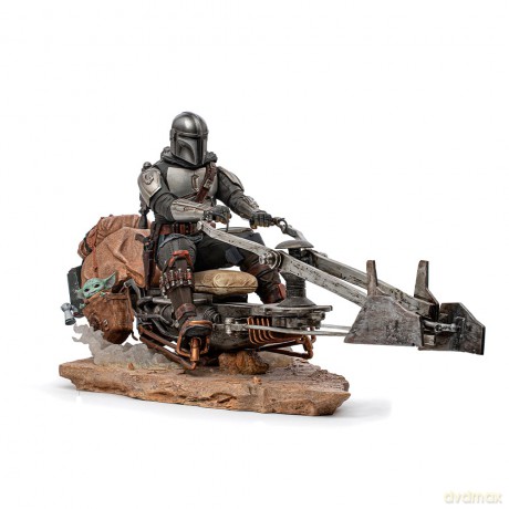 Star Wars - On Speederbike Statue Deluxe Art Scale 1/10 [FIGURKA]