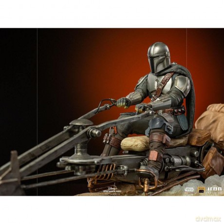 Star Wars - On Speederbike Statue Deluxe Art Scale 1/10 [FIGURKA]