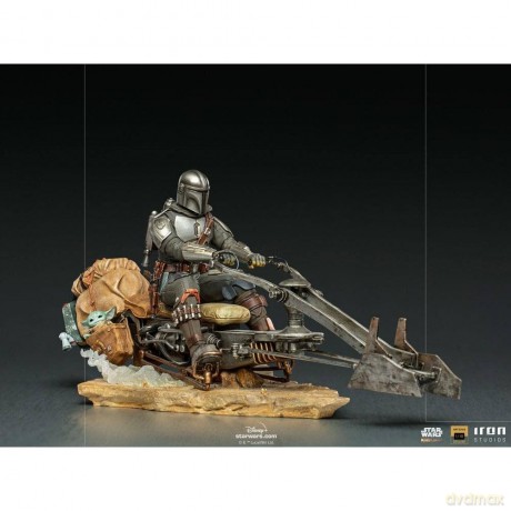 Star Wars - On Speederbike Statue Deluxe Art Scale 1/10 [FIGURKA]
