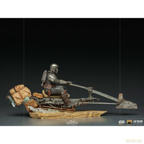 Star Wars - On Speederbike Statue Deluxe Art Scale 1/10 [FIGURKA]