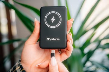 Verbatim - Charge Go Magnetic Wireless Power Bank 10000