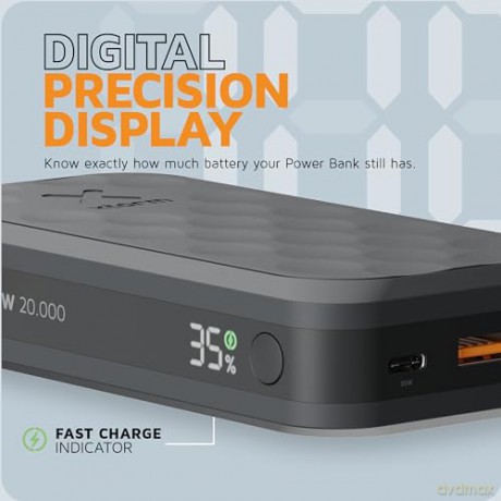 Xtorm - Power Bank USB-C PD 35W 20,000mAh/2xUSB-C Black