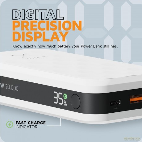 Xtorm - Power Bank USB-C PD 35W 20,000mAh/2xUSB-C White