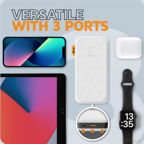 Xtorm - Power Bank USB-C PD 35W 20,000mAh/2xUSB-C White