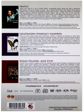 Roman Polański - Frantic / Nieustraszeni pogromcy wampirów / Roman Polański - film dokumentalny [3DVD]