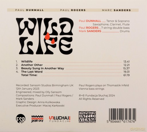 Paul Dunmall, Paul Rogers, Mark Sanders: Wildlife [CD]