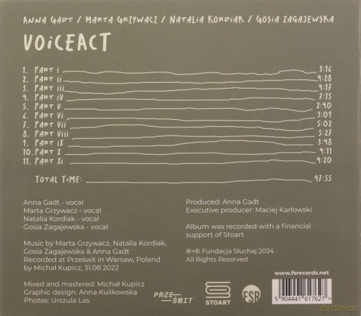 Anna Gadt, Marta Grzywacz, Natalia Kordiak, Gosia Zagajewska: Voiceact [CD]