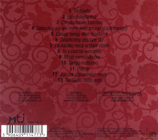 Artur Gadowski & Tangata Quintet: TanGado (digipack) [CD]