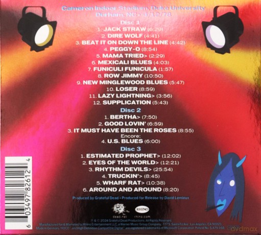 Grateful Dead: Duke '78 [3CD]