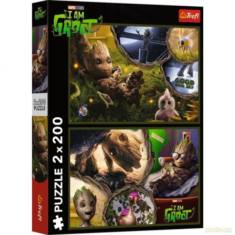 TREFL 2x200 el. Ja jestem Groot Guardians Marvel [PUZZLE]
