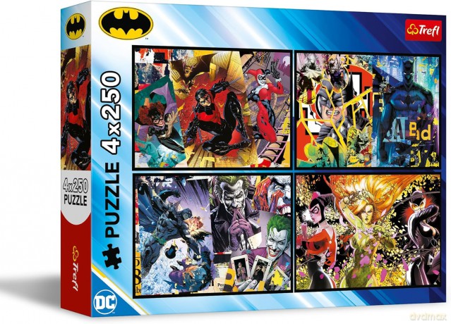 TREFL 4x250 el. Batman w akcji [PUZZLE]