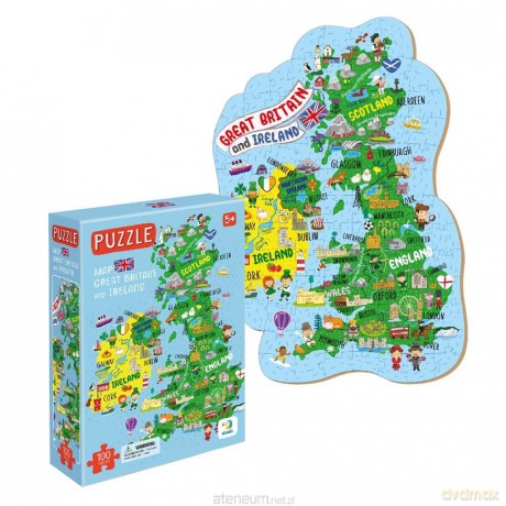 DODO 100 el. Mapa Wielkiej Brytanii i Irlandii [PUZZLE]