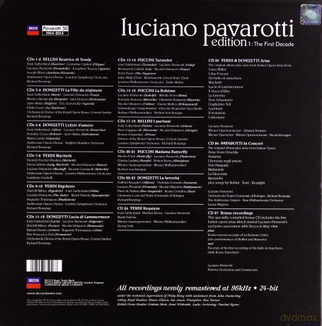 Luciano Pavarotti: Luciano Pavarotti Edition: The First Decade [27CD]