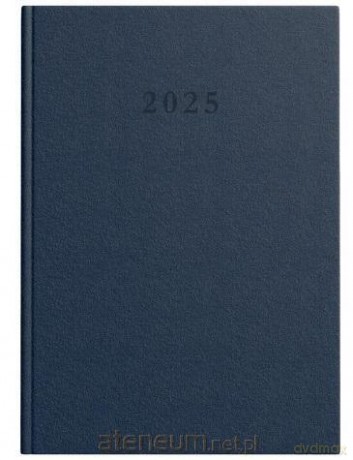 Kalendarz 2025 książkowy A4 Standard DTP granatowy [KALENDARZ]