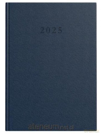 Kalendarz 2025 książkowy A5 Standard DTP granatowy [KALENDARZ]