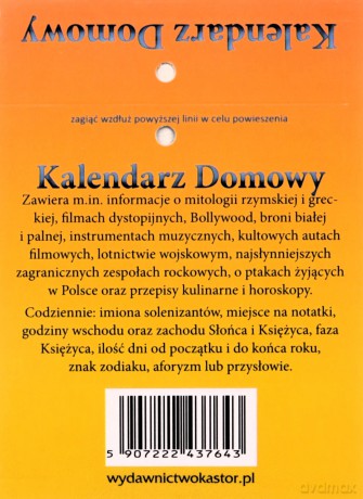 Kalendarz 2025 zdzierak Domowy [KALENDARZ]
