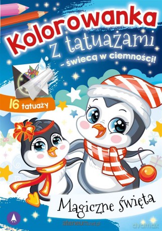 Kolorowanka z tatuażami - świecą w ciemności! [KSIĄŻKA]
