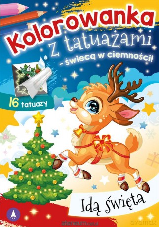 Kolorowanka z tatuażami Idą święta [KSIĄŻKA]