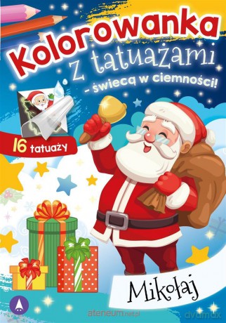 Kolorowanka z tatuażami Mikołaj [KSIĄŻKA]