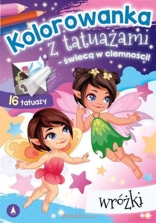Kolorowanka z tatuażami Wróżki [KSIĄŻKA]