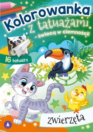 Kolorowanka z tatuażami Zwierzęta [KSIĄŻKA]