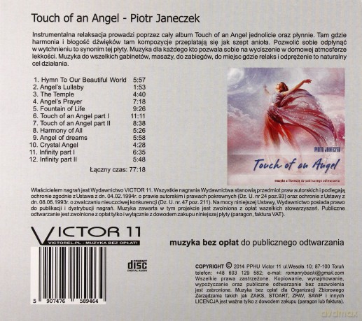 Piotr Janeczek: Touch of Angel (digipack) [CD]