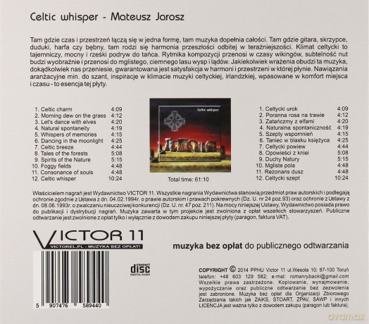 Mateusz Jarosz: Celtic whisper (digipack) [CD]