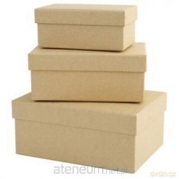 Pudełka tekturowe papermania prostokątne 3szt