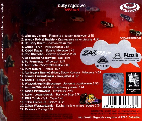 Buty Rajdowe-Turystyczne Przeboje-Yapa 4 [CD]