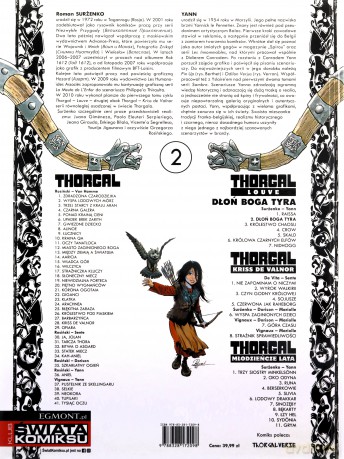Thorgal - Louve (Tom 2) Dłoń boga Tyra - Yann [KOMIKS]