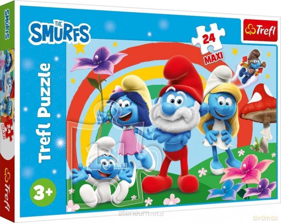 TREFL 24 el. maxi Smerfny dzień [PUZZLE]