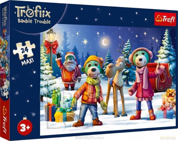 TREFL 24 el. maxi Trefliki lepią bałwana [PUZZLE]