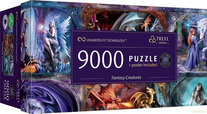 TREFL 9000 el. Fantasy Creatures Anne Stokes [PUZZLE]