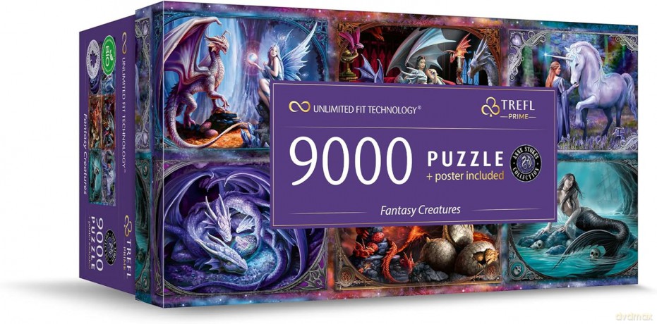 TREFL 9000 el. Fantasy Creatures Anne Stokes [PUZZLE]