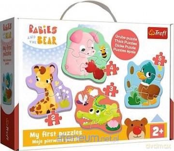TREFL Baby Classic - Bobaskowe zwierzątka [PUZZLE]