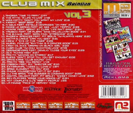 Club Mix Rotation vol. 3 [CD]