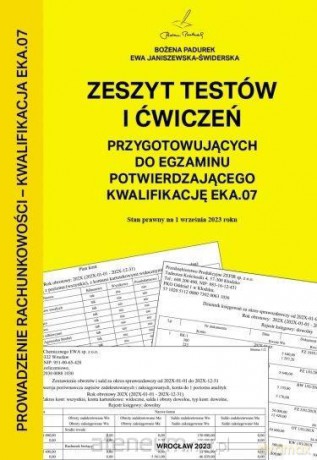 Zeszyt testów i ćw do egzaminu kwalifikacja EKA07 [KSIĄŻKA]
